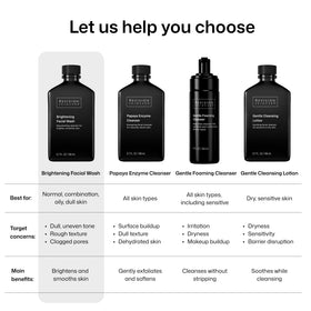 Revision Skincare before and after comparison showing improved skin clarity