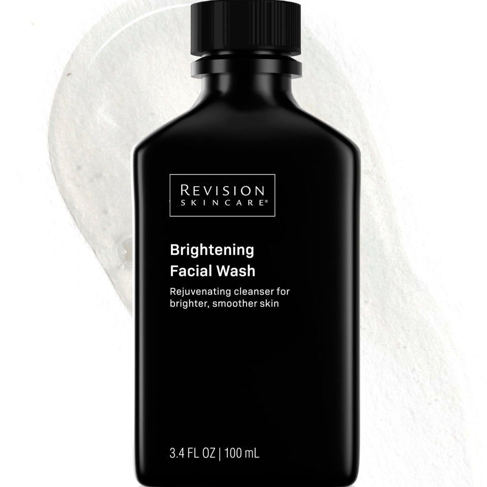 Revision Skincare bottle front view showing clean packaging and brightening benefit