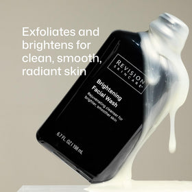 Revision Skincare pump top close-up illustrating easy dispensing and control
