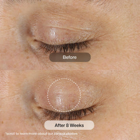 Revision D·E·J Eye Cream rich texture close-up, demonstrates hydrating, smoothing benefit