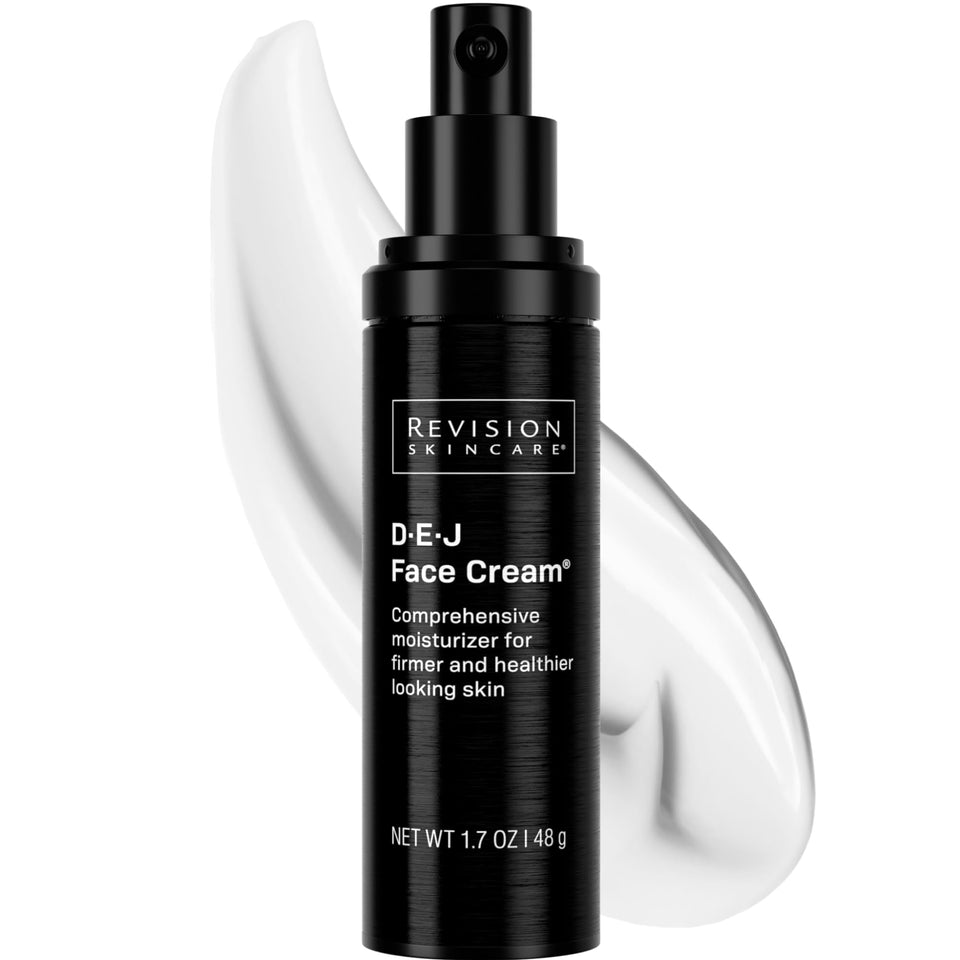 Revision Skincare jar front view showing product and branding benefits