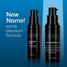 Revision Skincare pump dispensing two pumps for controlled application