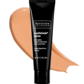 Revision Skincare Intellishade Matte front tube showing label and size benefits