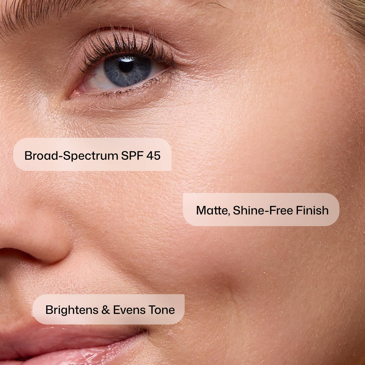 Revision Skincare Intellishade Matte being dispensed to show lightweight, oil-free formula