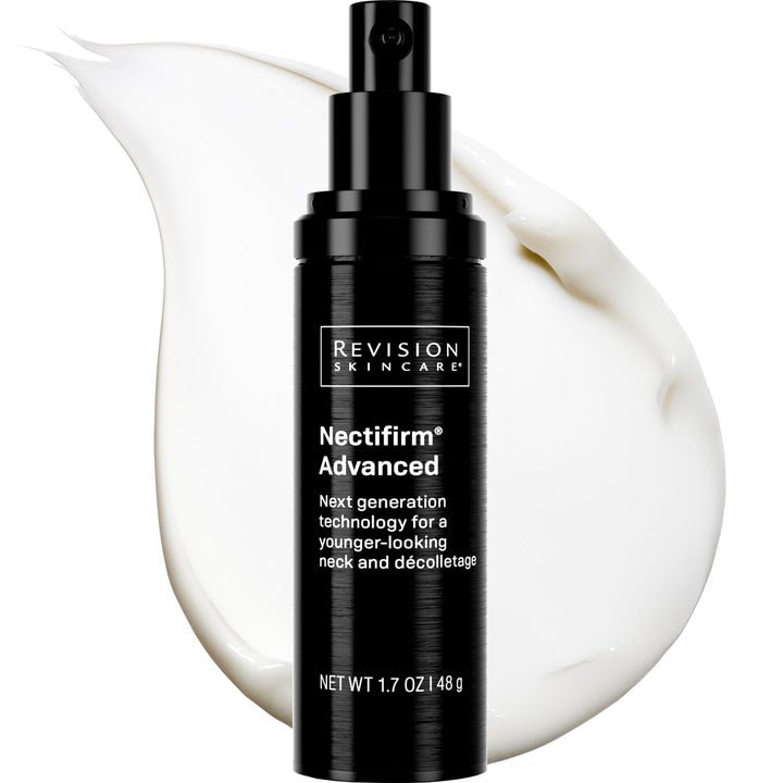Revision Skincare front packaging showing product and benefit of firming