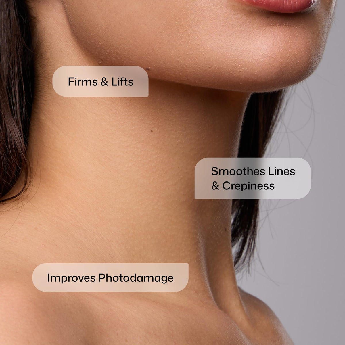 Revision Skincare Nectifirm being applied to neck for lifting and smoothing