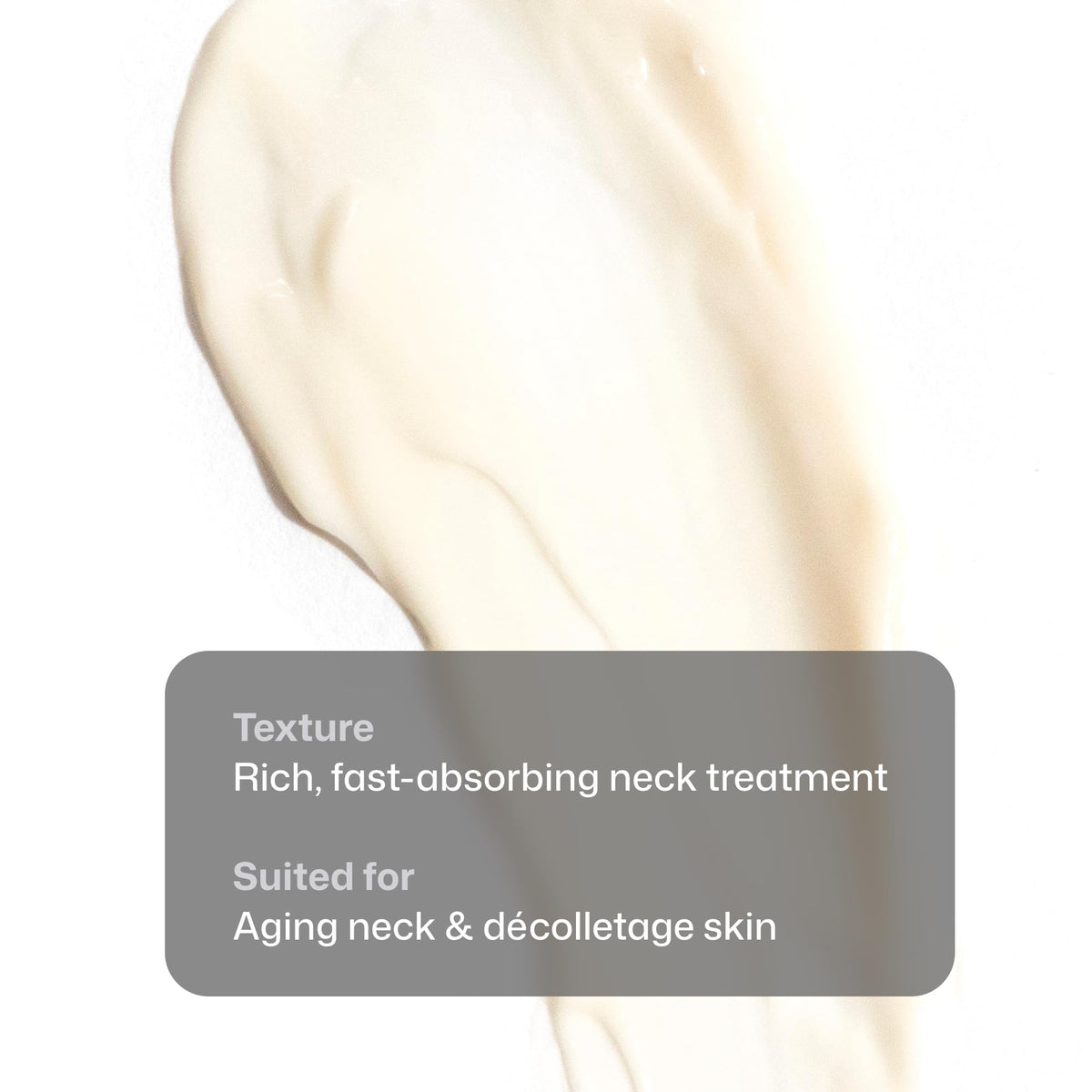 Revision Skincare Nectifirm cream on spatula showing recommended application amount