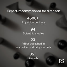 Revision Skincare before and after skin texture comparison showing smoothing