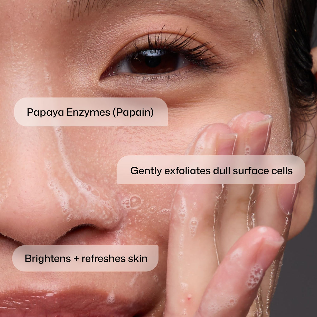 Revision Skincare papaya extract ingredient shot showing natural nourishment