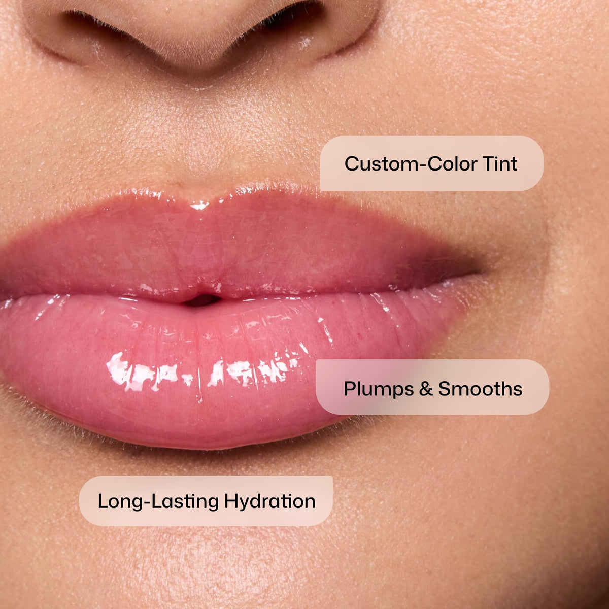 Revision Skincare before and after lips comparison showing visible smoothing benefit