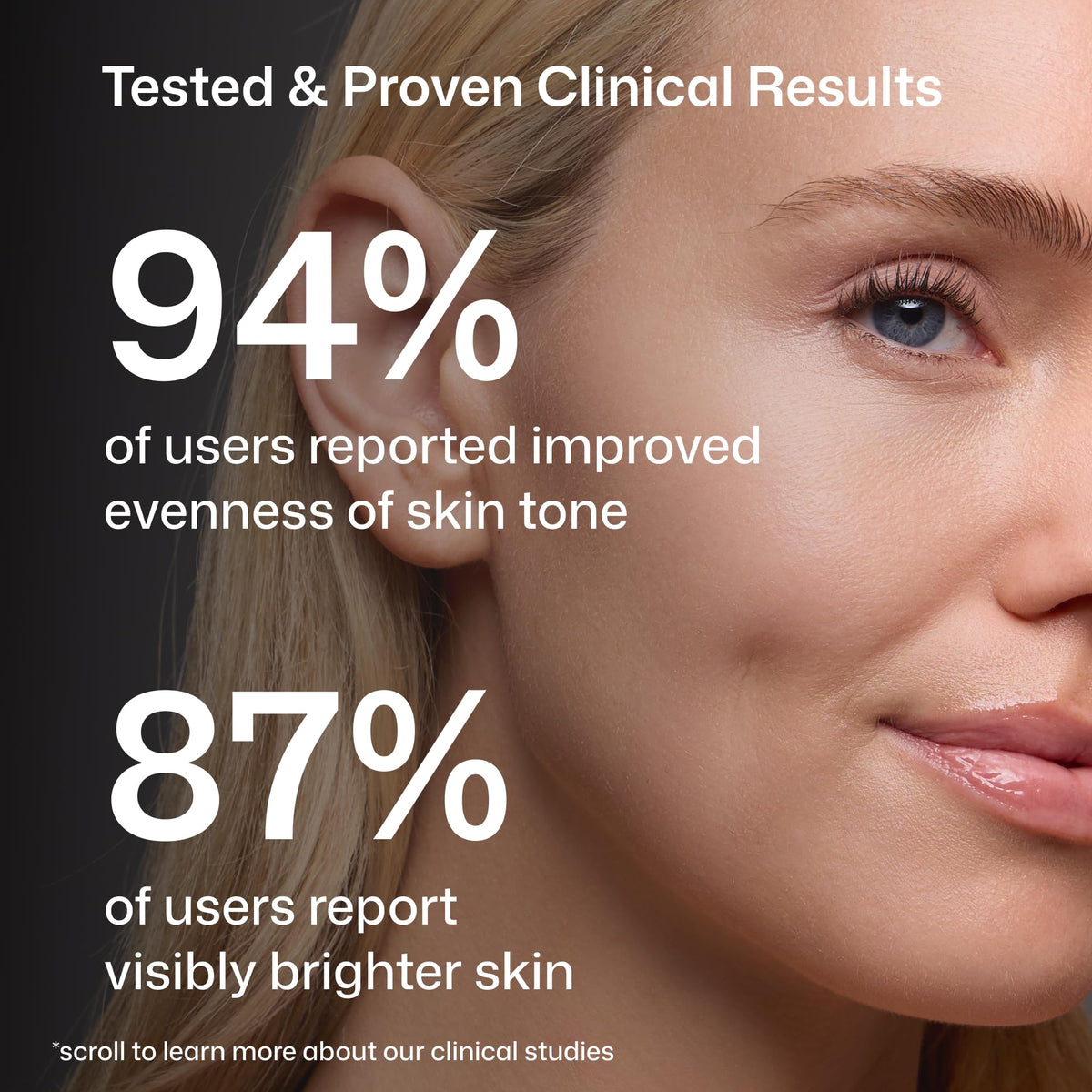Revision Skincare bottle label detail emphasizing formulation and percentage