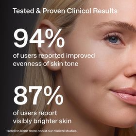 Revision Skincare bottle label detail emphasizing formulation and percentage