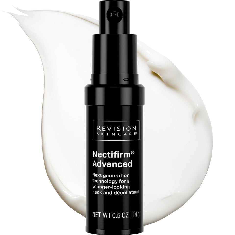 Revision Skincare Nectifirm Advanced jar front view shows premium packaging and firming benefit