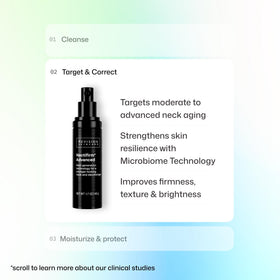 Revision Skincare Nectifirm Advanced lifestyle on bathroom vanity for daily skincare routine