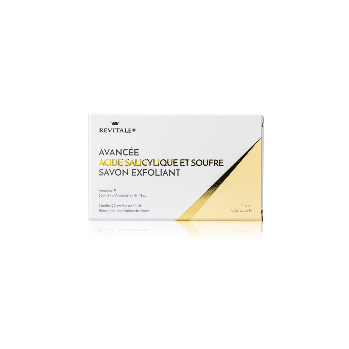 REVITALE after-rinse skin showing smoother, refined texture benefit