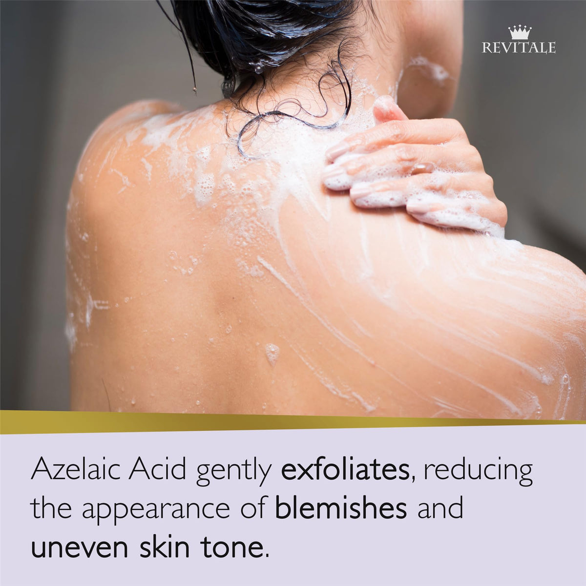REVITALE soap bar close-up texture revealing gentle exfoliating surface