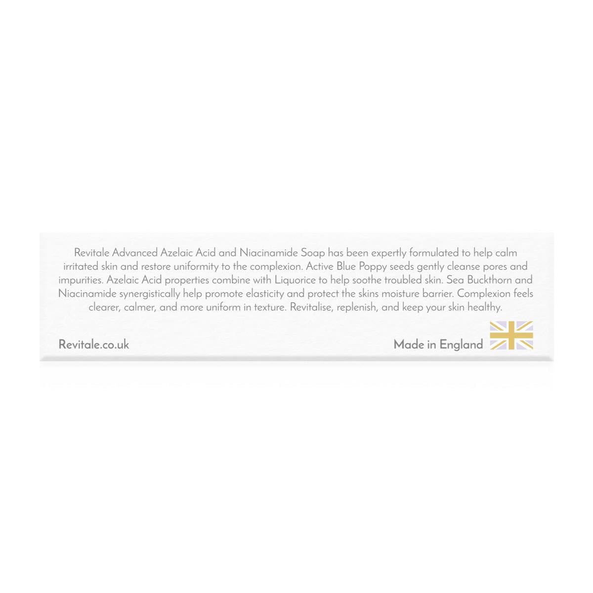 REVITALE soap on bathroom counter in lifestyle setting promoting daily routine