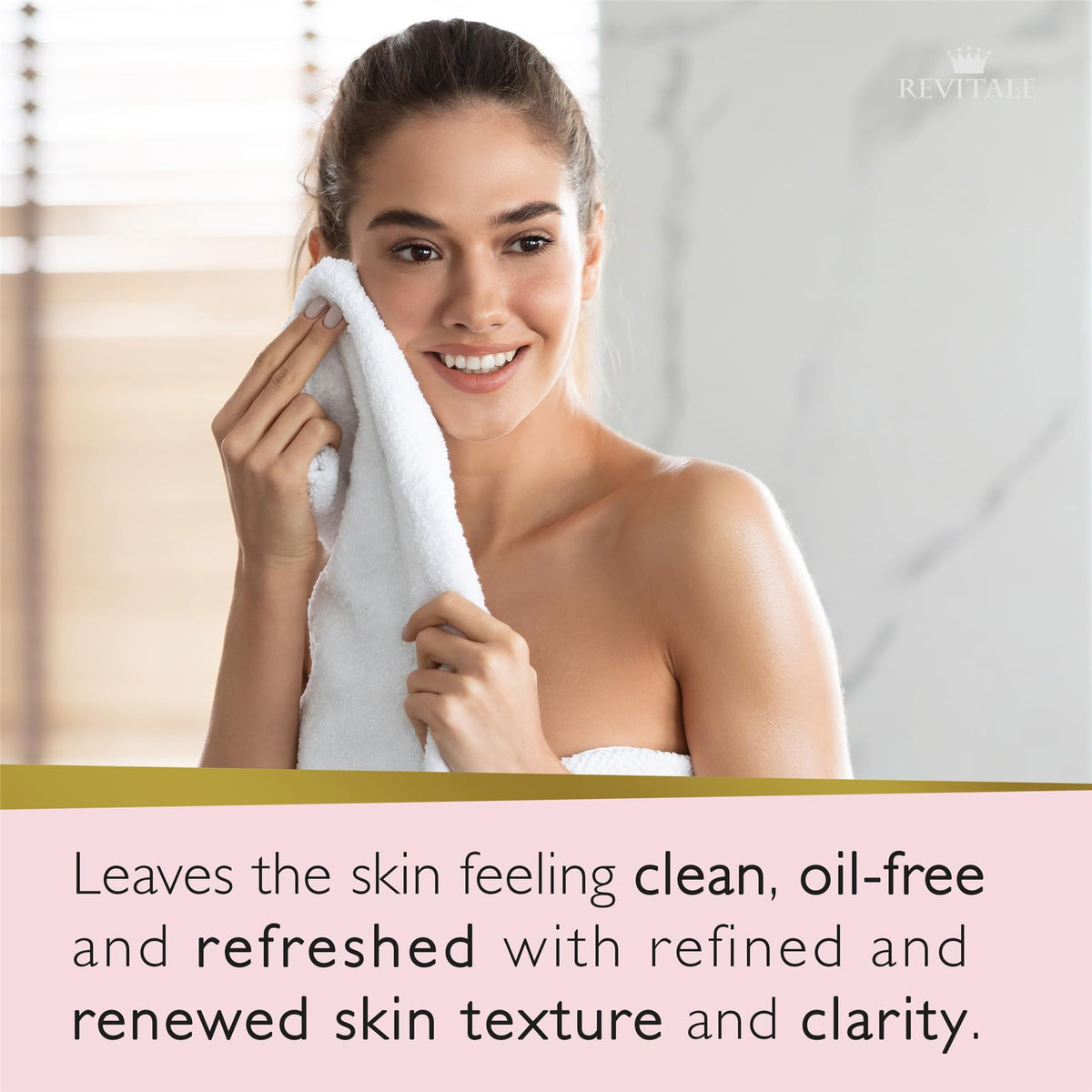 REVITALE rich foam lather from the bar cleansing and softening skin