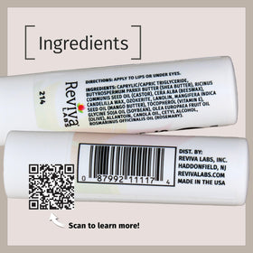 Reviva Labs applying stick under eye for gentle targeted moisture without grease