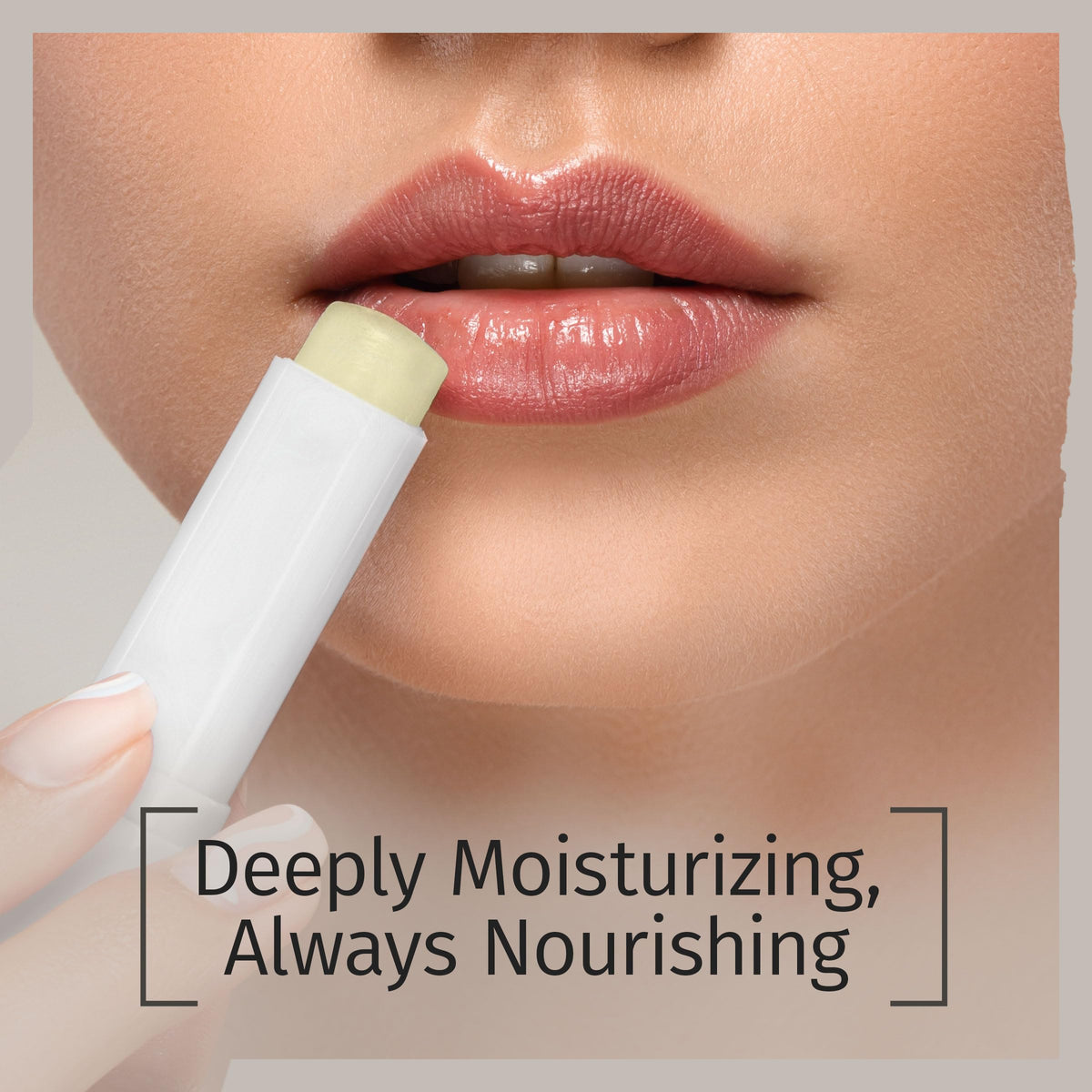 Reviva Labs cap off close-up of clear balm texture for lightweight non-greasy feel