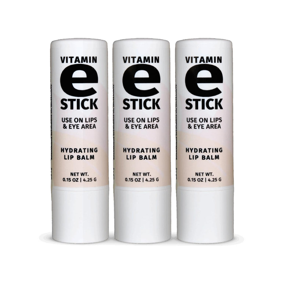 Reviva Labs stick front view showing compact tube and clear balm for portable hydration