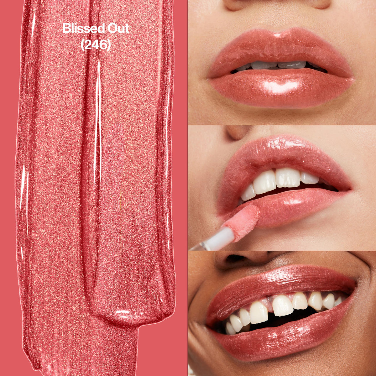 Revlon oversized applicator tip delivering even coverage and easy use benefit