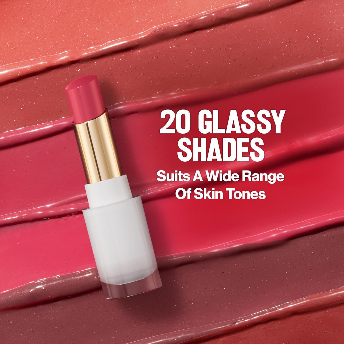 REVLON staged with aloe and rose quartz props to show nourishing formula