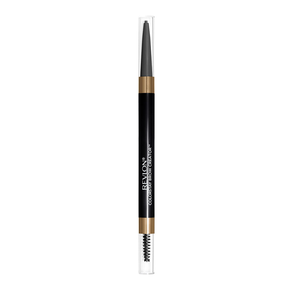 Revlon ColorStay Brow Creator front view showing packaging and dual-ended design for convenience
