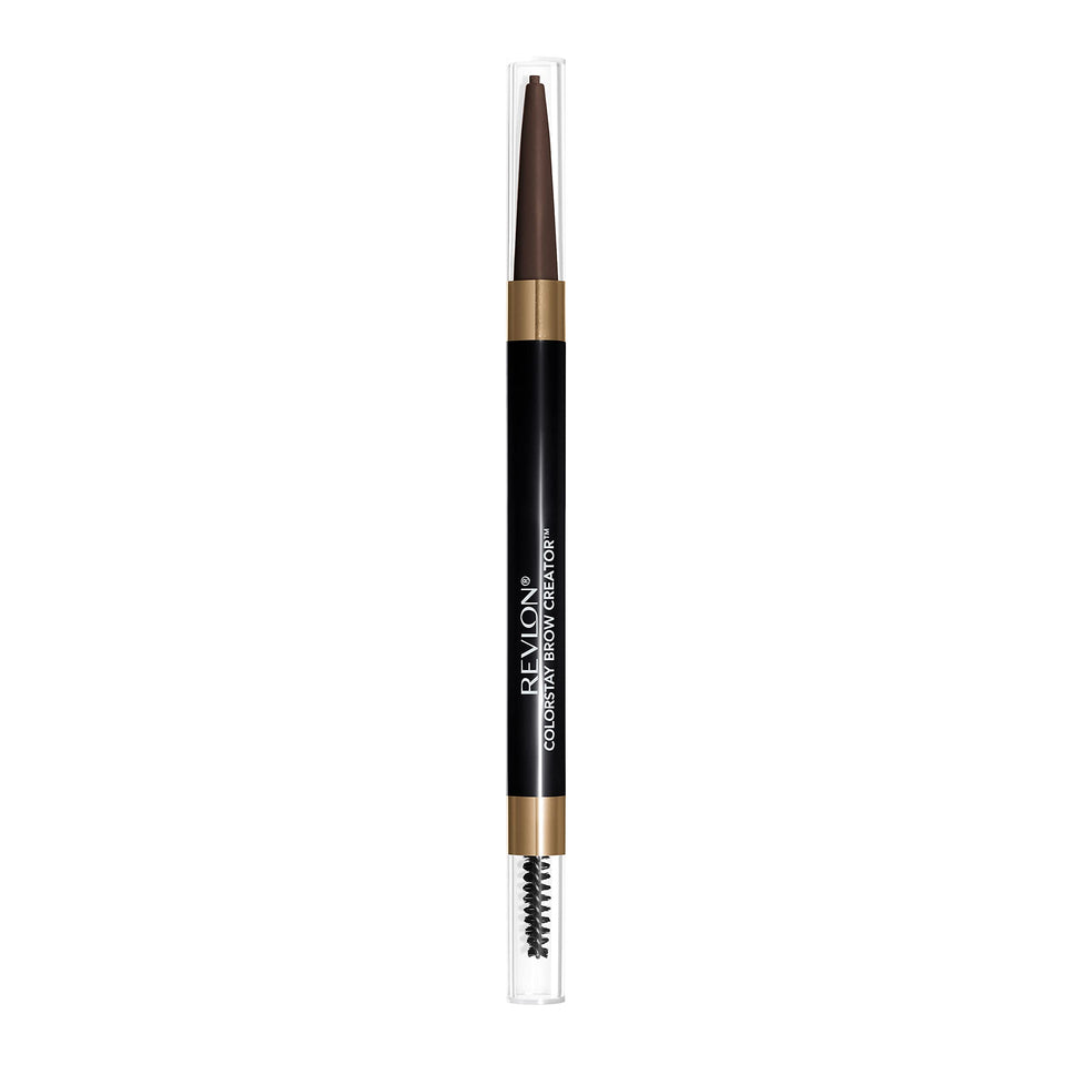 Revlon ColorStay Brow Creator front packaging showing product benefits