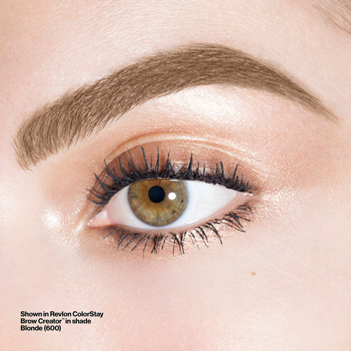 Revlon ColorStay Brow Creator swatches on skin demonstrating buildable color