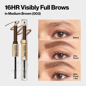 Revlon ColorStay Brow Fantasy packaging label detail highlighting Pro‑Vitamin B5 benefit