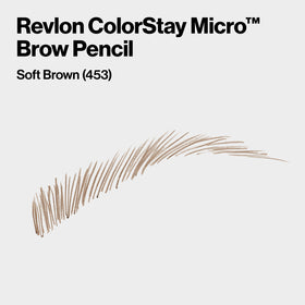 REVLON micro tip close-up revealing ultra-fine point for hairlike strokes and accurate shaping benefit