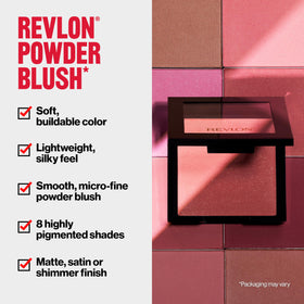 Application with brush blending Revlon Oh Baby! Pink for natural finish