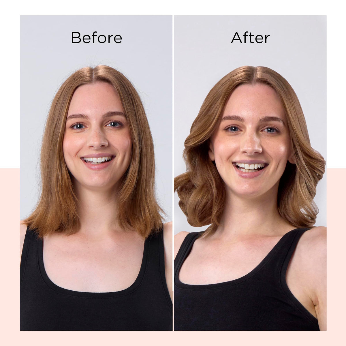 REVLON detailed view of the 1" ceramic-coated barrel for precise root lift and smooth ends