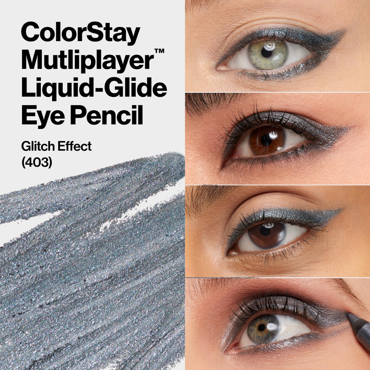 REVLON built-in blending brush detail for on-the-go softening and diffusion