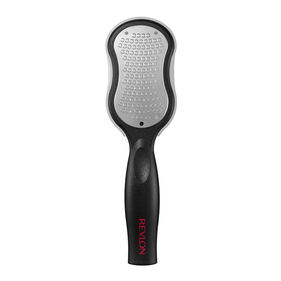 Revlon callus remover front view showing whole tool and benefits