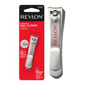 Revlon catch-all front view showing compact stainless steel clipper and tidy design benefit