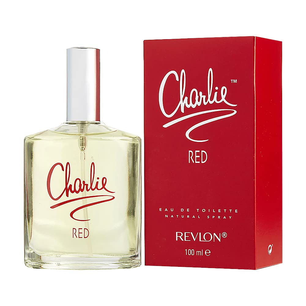 Revlon Charlie Red front packaging showing bottle and box, presents classic gifting appeal