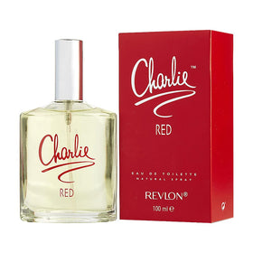 Revlon Charlie Red front packaging showing bottle and box, presents classic gifting appeal
