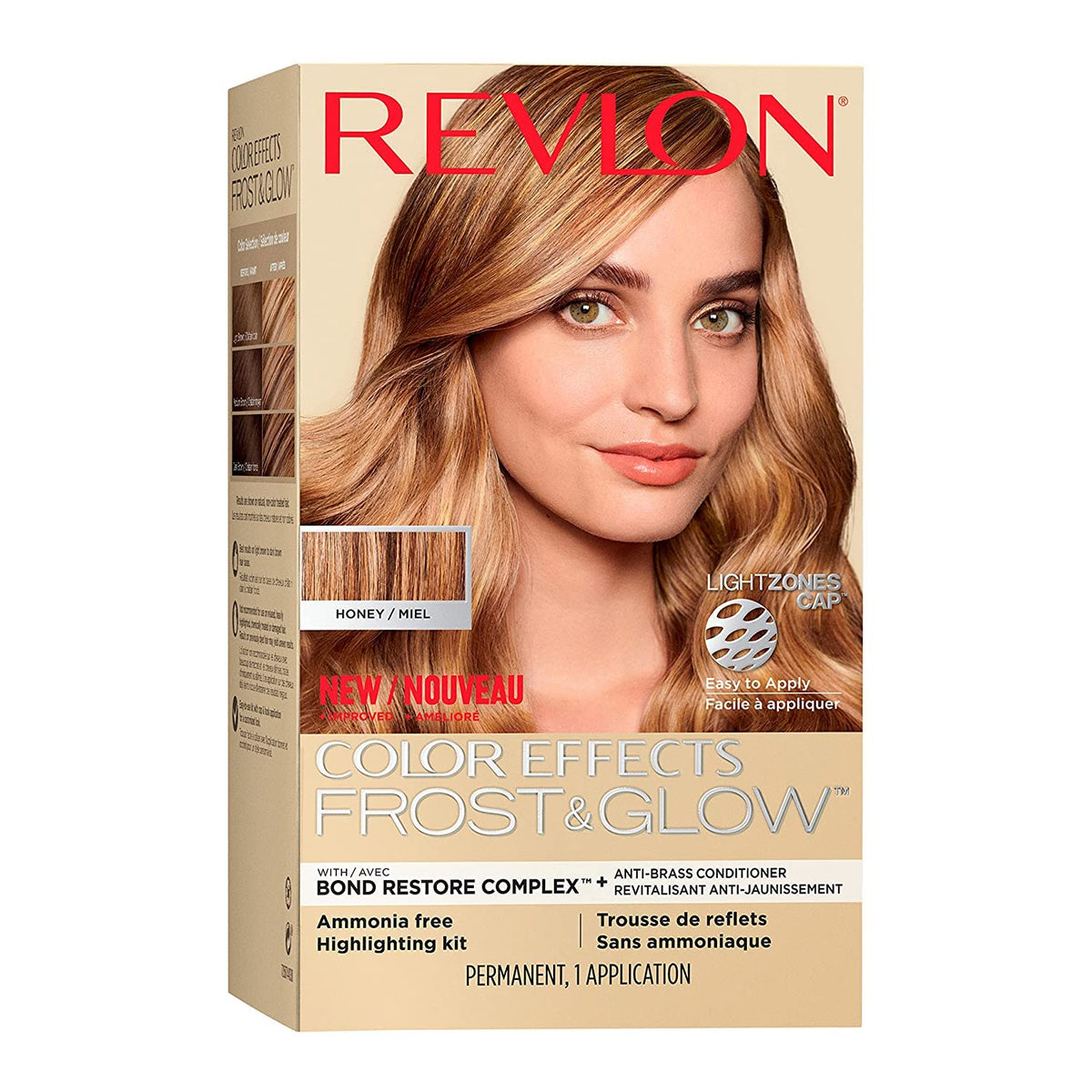 Revlon Color Effects front packaging showing kit benefits and shade Honey