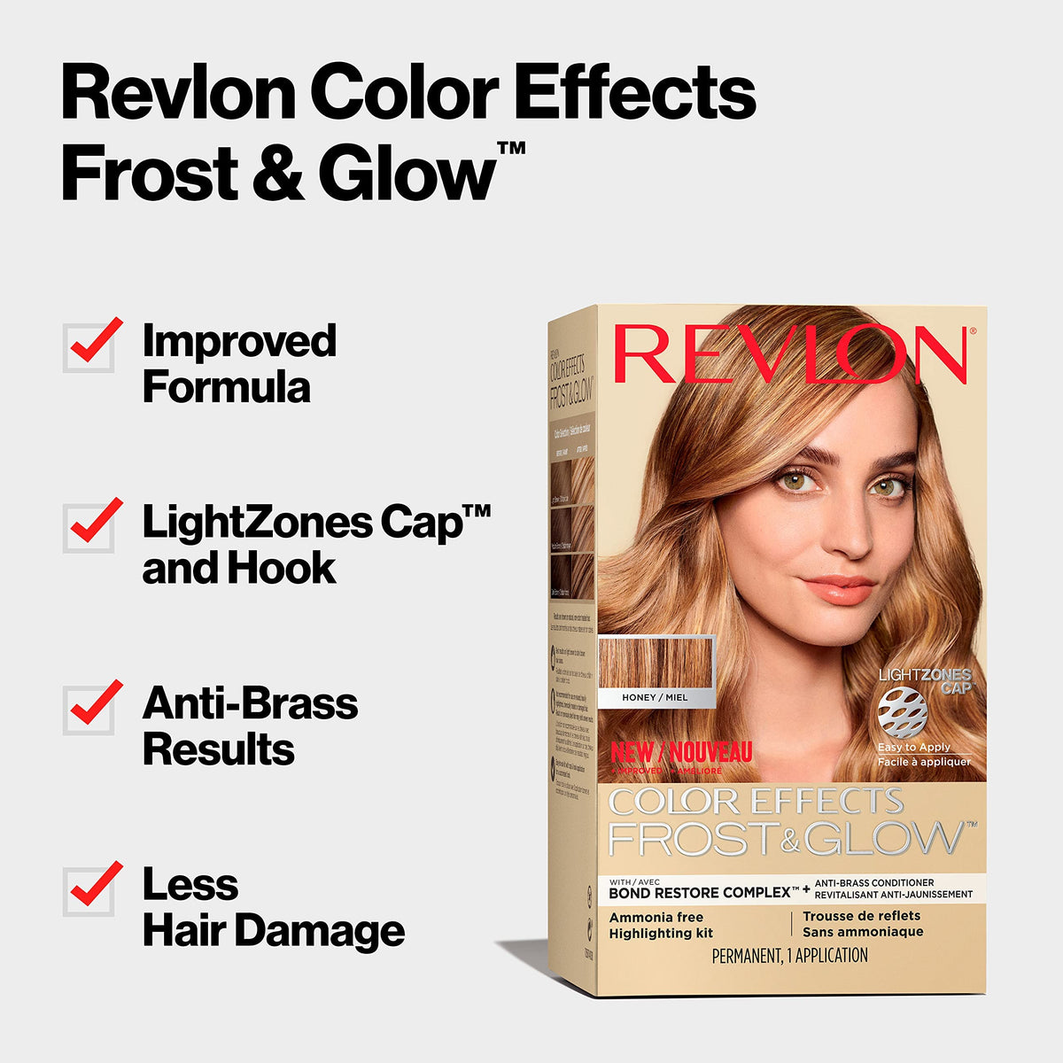 Revlon LightZones cap and hook displayed for precise highlight placement