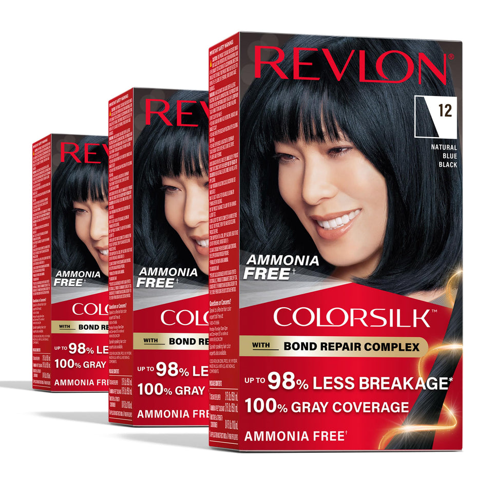 Revlon ColorSilk front packaging showing shade and benefits for easy selection