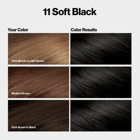 Revlon ColorSilk box open with developer, colorant, and conditioner for convenience