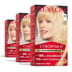 Revlon ColorSilk front box showing shade and benefits for easier selection