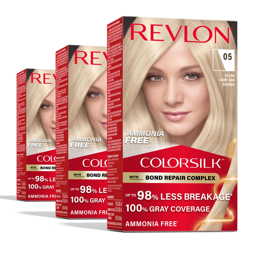 Revlon ColorSilk front packaging showing product and benefits