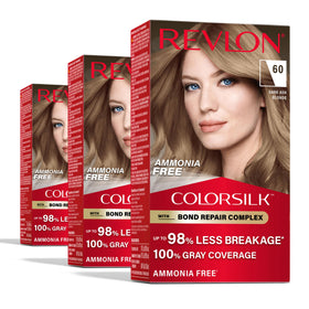 Revlon ColorSilk front packaging showing box and shade
