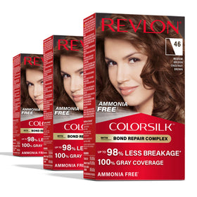 Revlon ColorSilk front packaging showing product and benefits