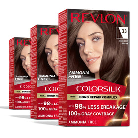 Revlon ColorSilk front packaging showing box and benefits for clear product choice