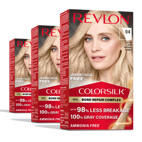 Revlon ColorSilk front packaging showing product and shade for easy selection