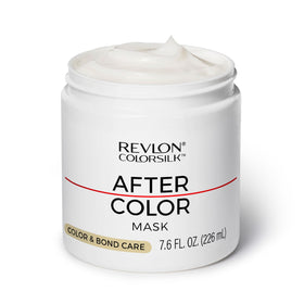 REVLON ColorSilk mask front packaging showing product benefits and vibrant color protection